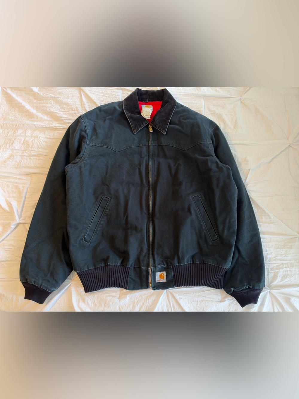 Carhartt Santa Fe Black Quilted Lined Jacket Men’s Large